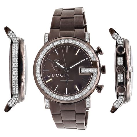 gucci men's g-chrono watch|gucci 101m chrono diamonds.